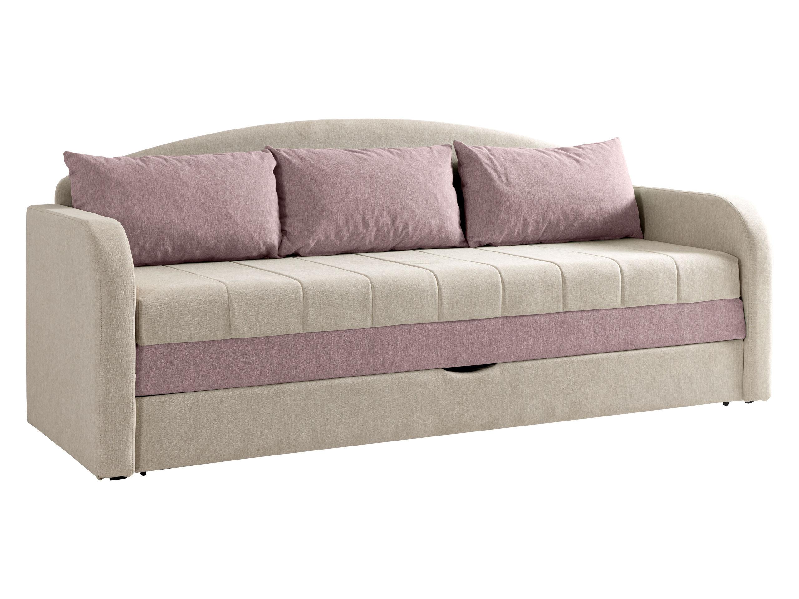 SCHLAFSOFA Tenus - Beige/Schwarz, Holz/Textil (208/86/76cm) - MIRJAN24
