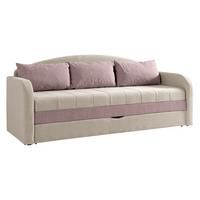 SCHLAFSOFA Tenus - Beige/Schwarz, Holz/Textil (208/86/76cm) - MIRJAN24