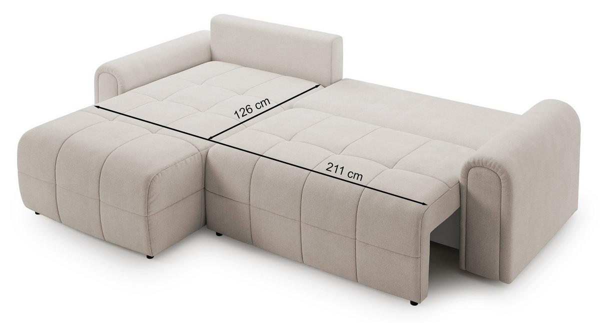 ECKSOFA Simolla Anthrazit links - Dunkelgrau/Schwarz, Kunststoff/Textil (268/180cm) - Selsey