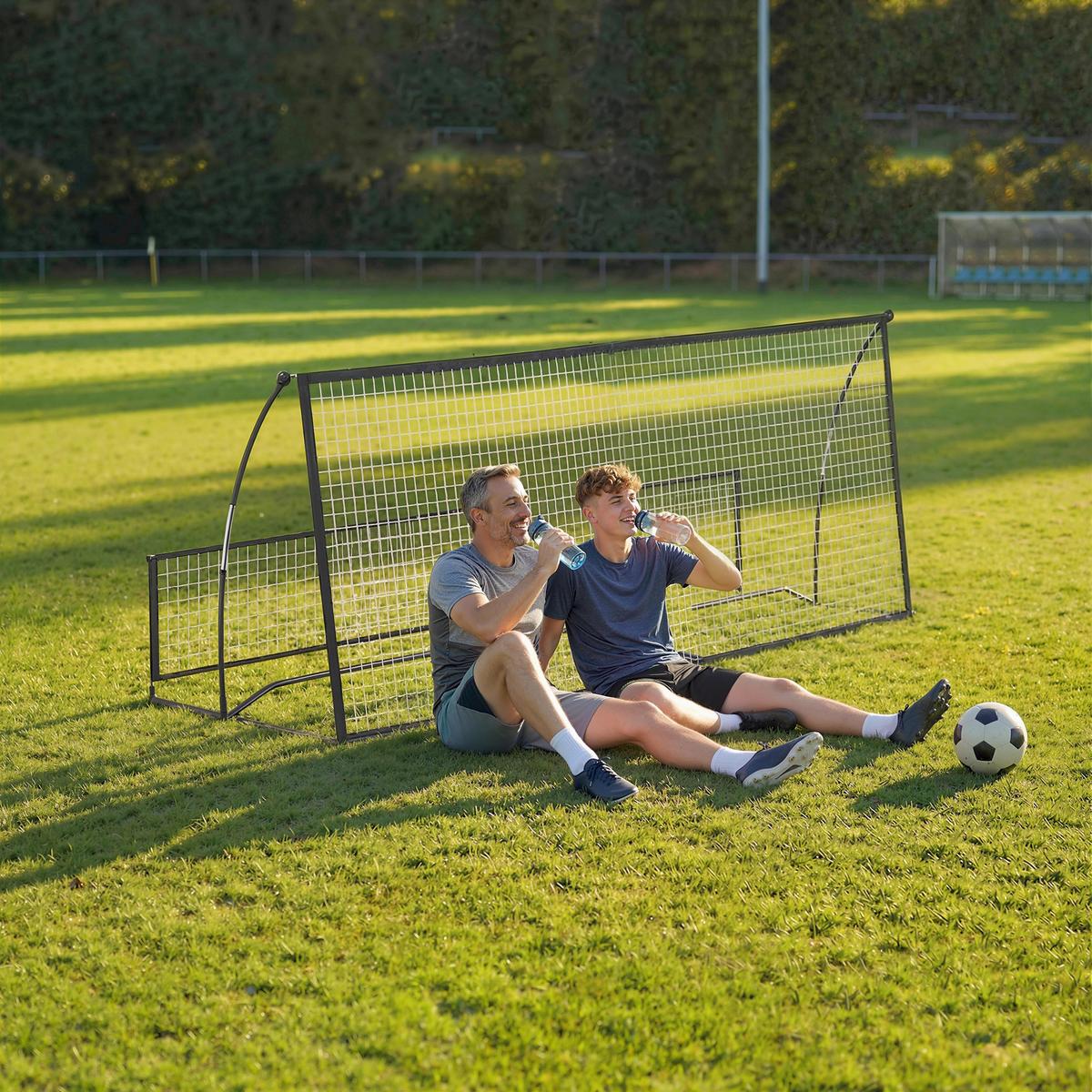REBOUNDER Metall Fiberglas Schwarz - Schwarz, Metall (94/200cm) - SPORTNOW
