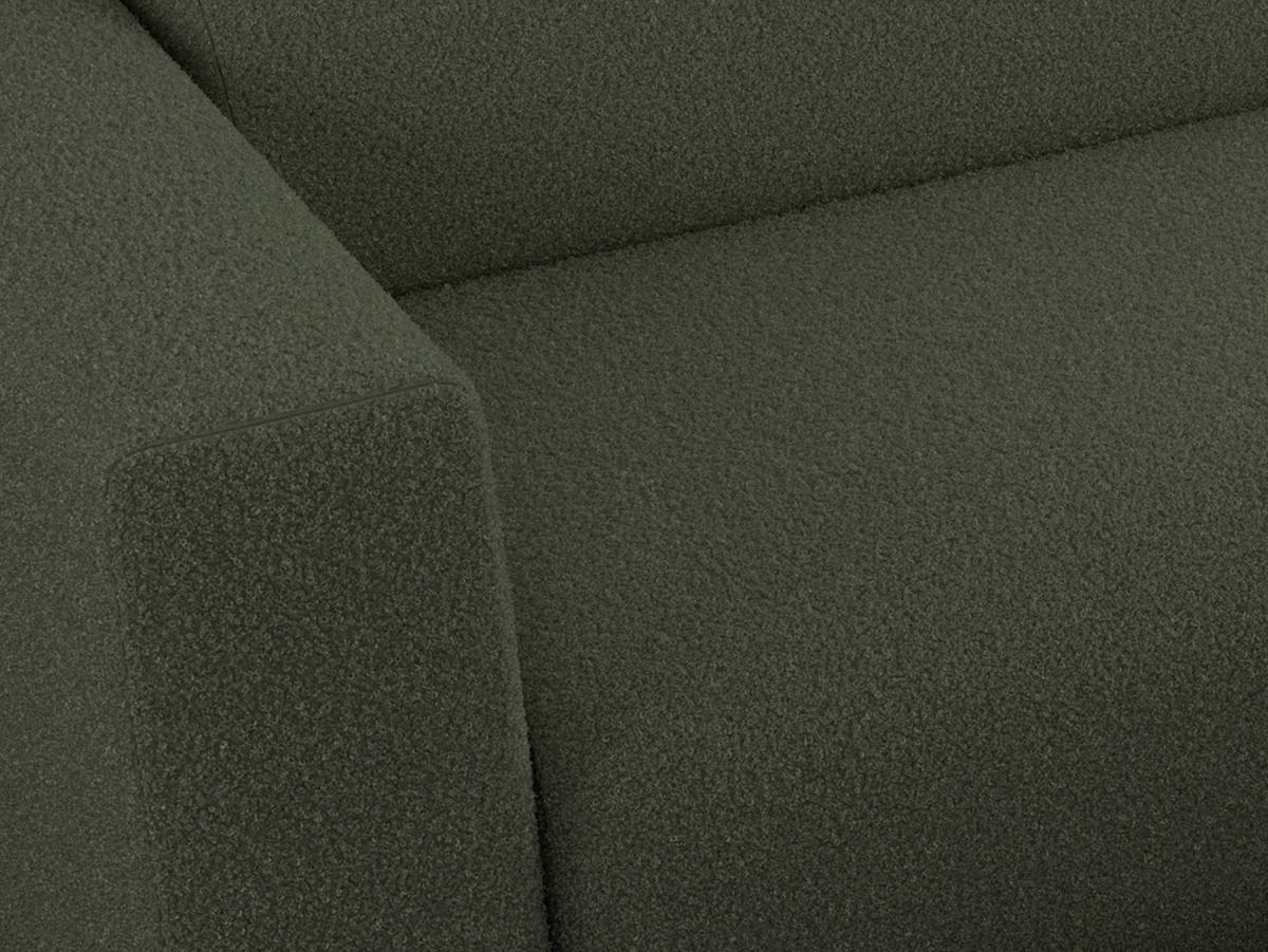OFERTA WYCOFANA ECKSOFA PASADENA Grün Bouclé Rechts Seite - Schwarz/Grün, Kunststoff/Textil (288/180cm) - MKS