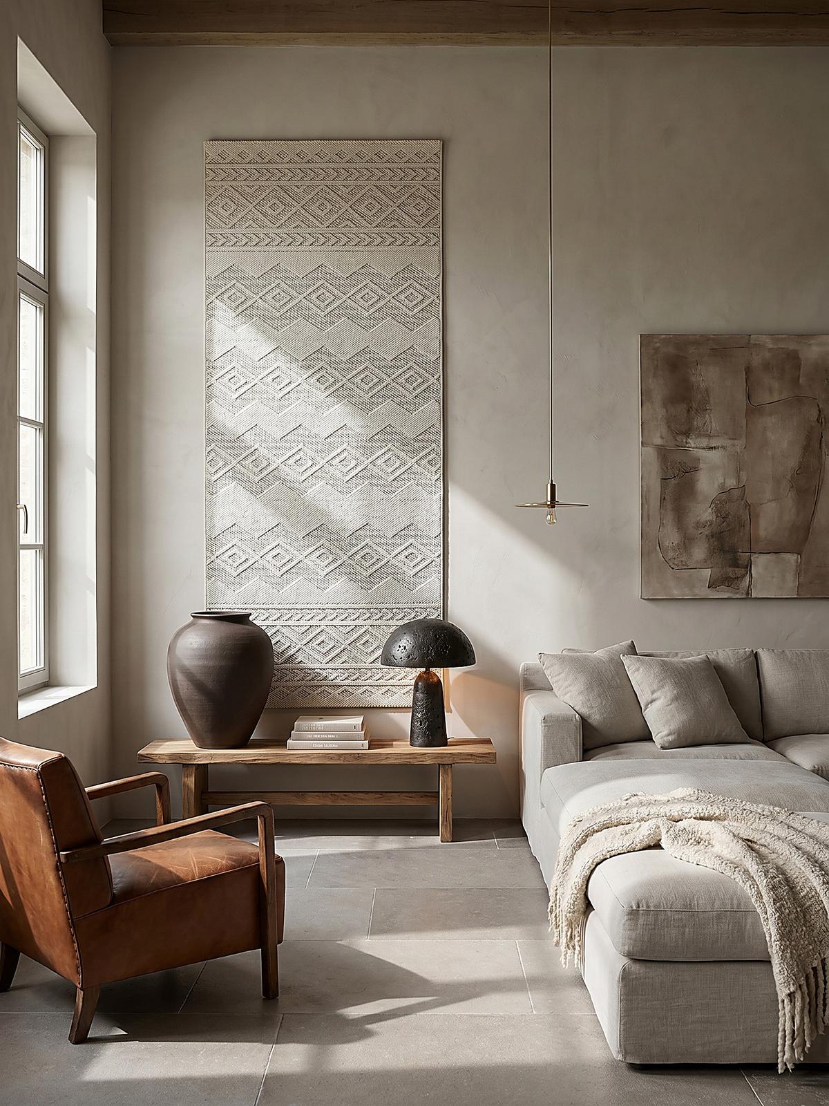 TEPPICHLÄUFER Berber STURA Polypropylen Creme 80 x 250 cm - Beige, Textil (80/250cm) - KADIMA DESIGN