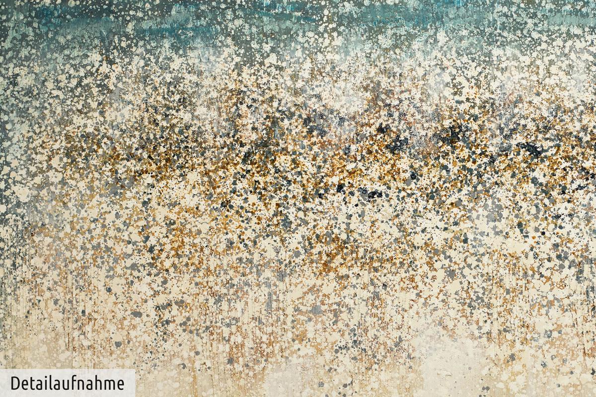ÖLGEMÄLDE 120/80 cm - Blau/Beige, Holz/Textil (120/80cm) - KUNSTLOFT