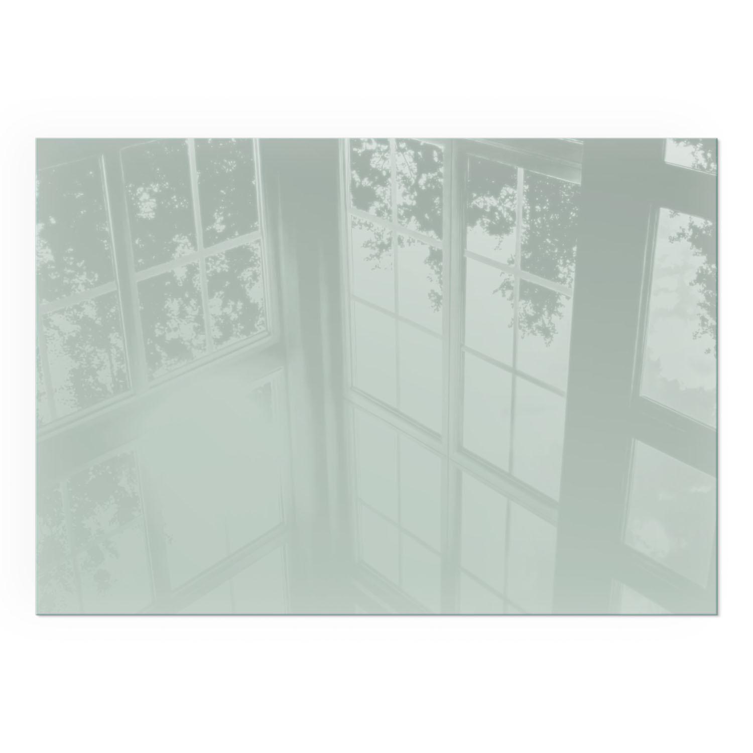 GLASPLATTE für Kamin 100x70 cm - Grün, Glas (100/70/0.4cm) - TULUP