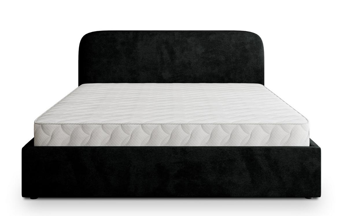 POLSTERBETT RENIVE K 120x200 cm mit Bettkästen - Schwarz - Schwarz, Holz/Textil - MASSENO