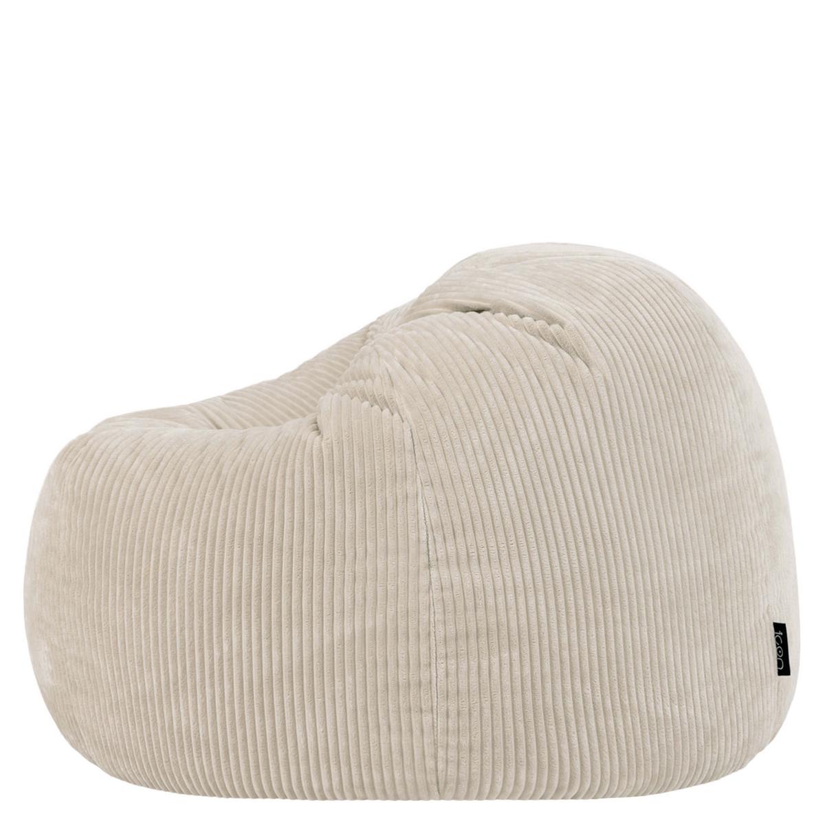 SITZSACK Klassisch Kingston, Cord - Beige, Textil (85/50/85cm) - icon