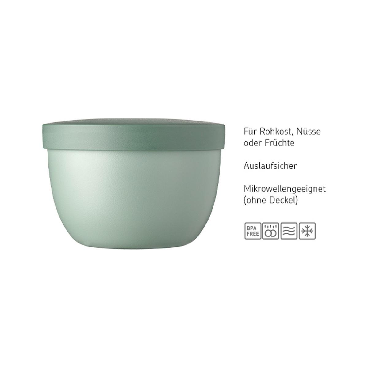 SNACKPOT Ellipse Nordic Black 350 ml - Schwarz, Kunststoff (10.7/7.6/10.7cm) - Mepal
