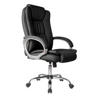 DREHSTUHL Karen Schwarz - Schwarz, Fell (68/110/72cm) - VS Venta-stock