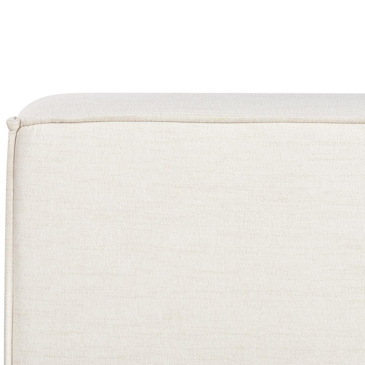 POLSTERBETT mit Lattenrost 160x200 cm Weiß Linards - Creme, Textil (160/200cm) - Beliani