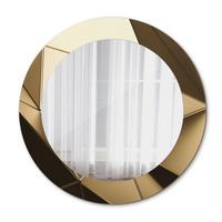 SPIEGEL Ø60 cm Rund mit Aufdruck - Beige, Glas (60/60/0.4cm) - TULUP