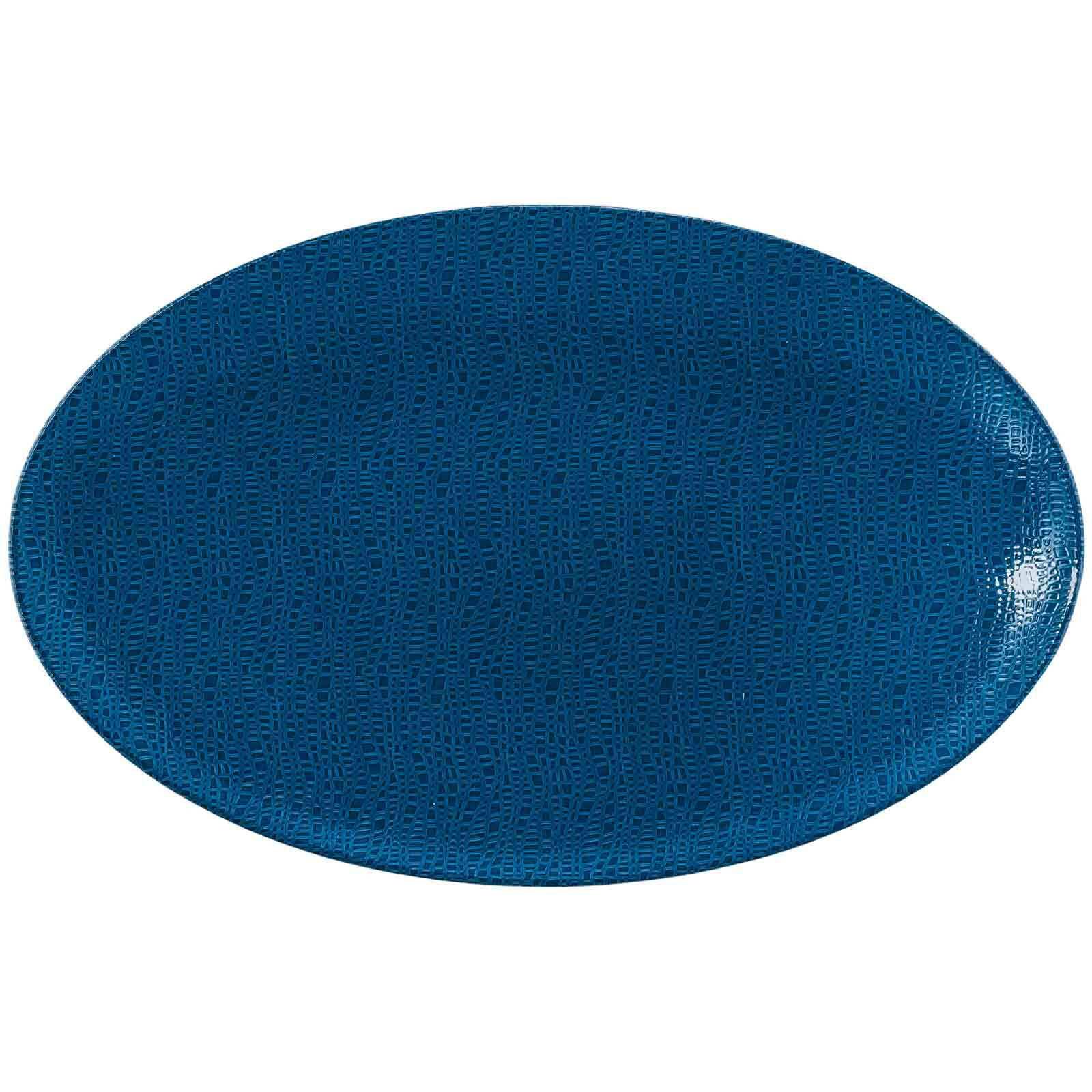 SERVIERPLATTE Life Fashion Classic Blue 40x26 cm - Blau, Keramik (25.8/2.5/40.3cm) - Seltmann Weiden
