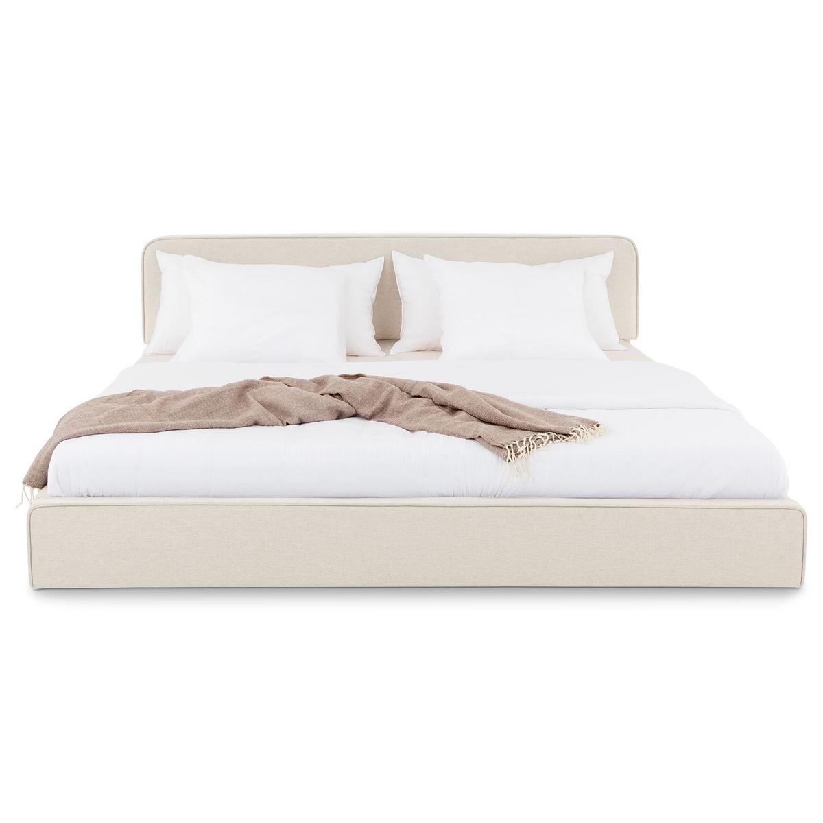 POLSTERBETT LATINI 160x200 cm beige - Beige, Textil (160/200cm) - IDIMEX
