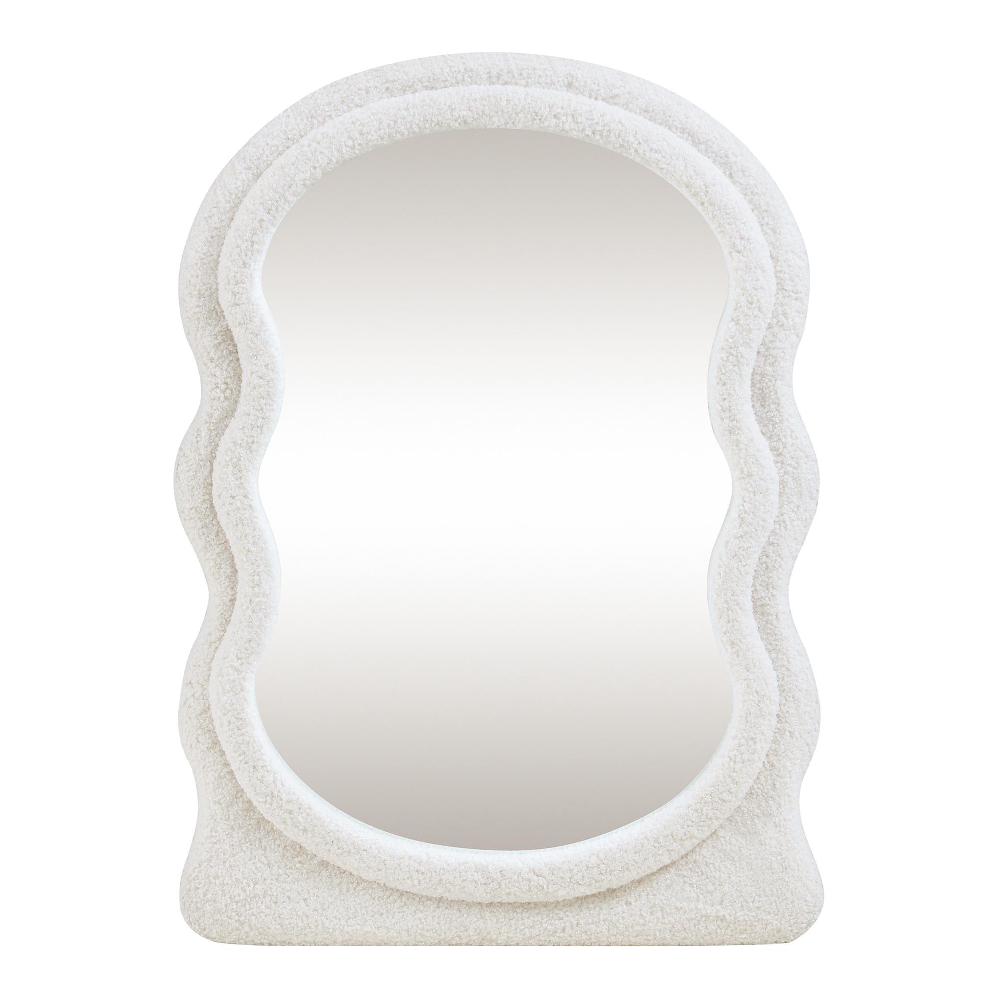 WANDSPIEGEL Brummen - Weiß, Glas/Holzwerkstoff (60/80/3cm) - [en.casa]