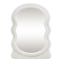 WANDSPIEGEL Brummen - Weiß, Glas/Holzwerkstoff (60/80/3cm) - [en.casa]