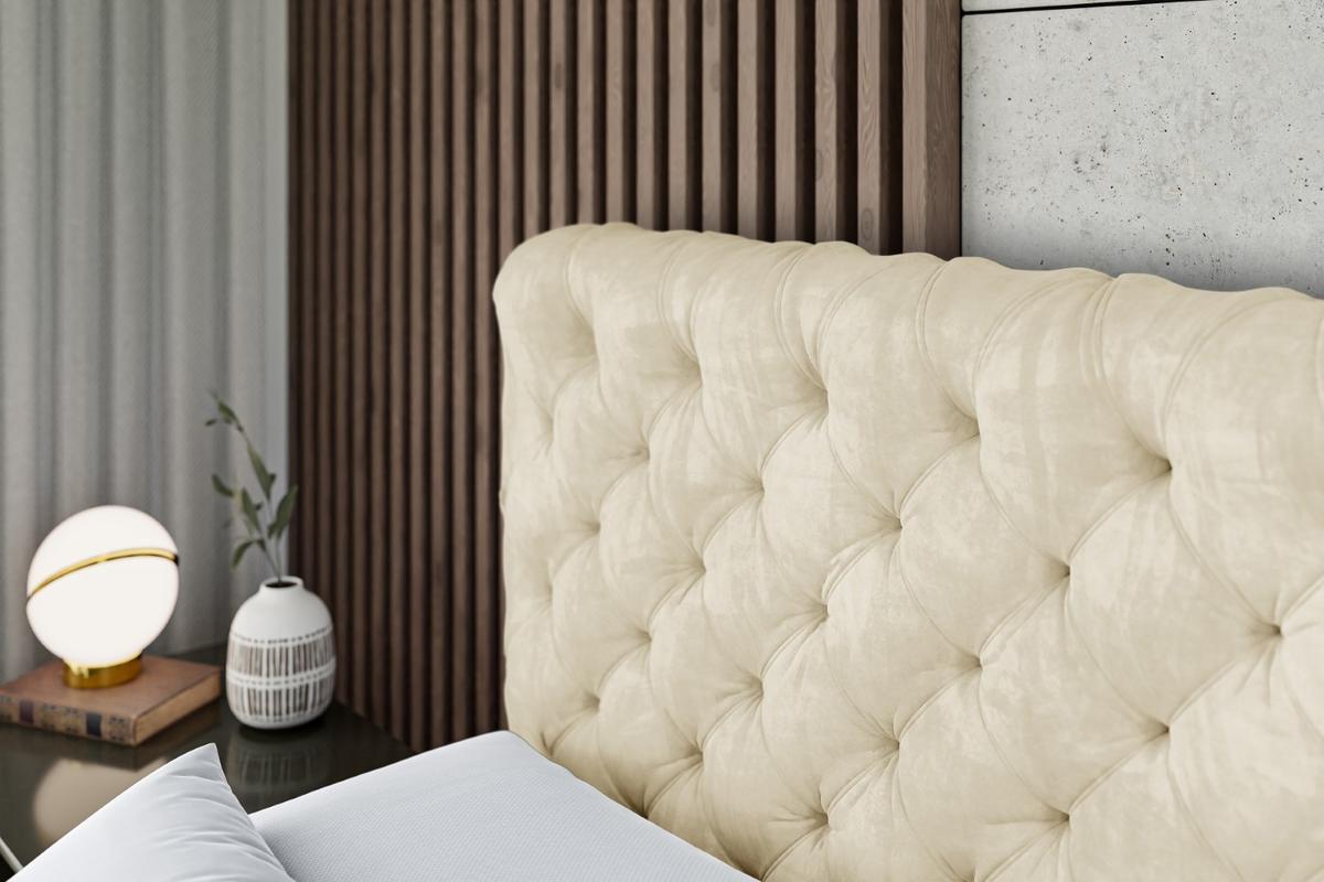 BOXBETT mit Matratze H3 und Lattenrost - BOXI8 - 140x200 cm Beige - Beige, Holzwerkstoff (140/200cm) - ALTDECOR