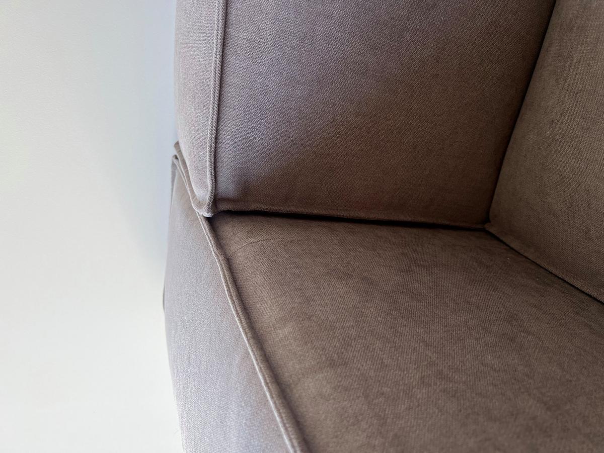2-SITZER-SOFA Zenith Grau Luxusmicrofaser - Schwarz/Grau, Holz/Kunststoff (196/64/92cm) - S-Style Möbel