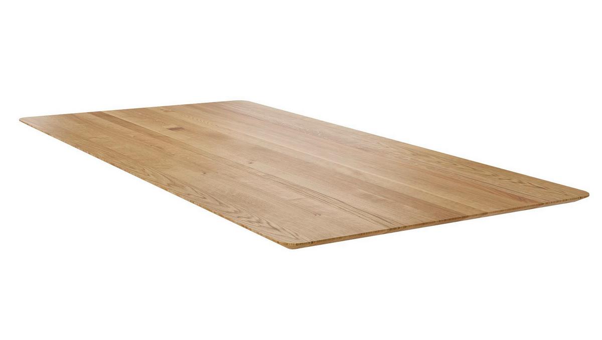 TISCHPLATTE Damiana 120x2,5x80 Esstischplatte Massivholz Wildeiche - Wildeiche, Holz (120/2.5/80cm) - 58aufmkessel