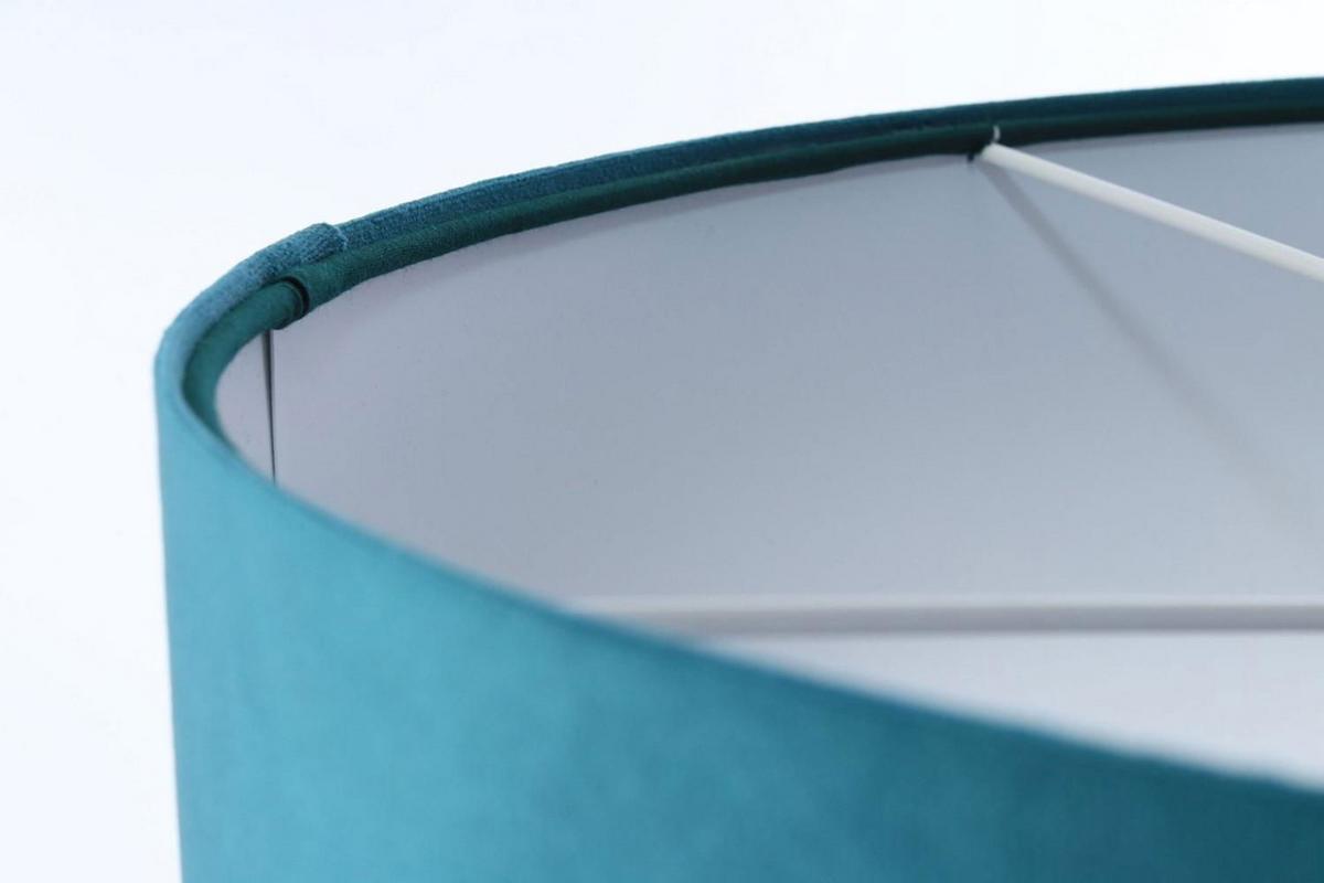 HÄNGELEUCHTE Türkis 60/30 cm - Türkis/Weiß, Kunststoff (60/1.1/30cm) - ONZENO