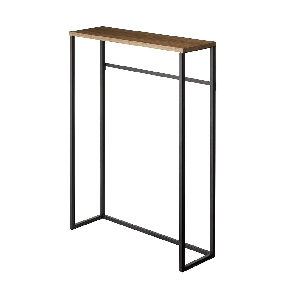 KONSOLENTISCH aus Metall und Holz - L60 cm - Schwarz, Metall (19/18.5/80.5cm) - Yamazaki