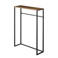 KONSOLENTISCH aus Metall und Holz - L60 cm - Schwarz, Metall (19/18.5/80.5cm) - Yamazaki
