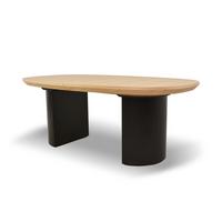 ESSTISCH STILO Ausziehbar 200 - 300 / 110 x 76 cm - Eichefarben/Schwarz, Holz (200/110/76cm) - MASSENO