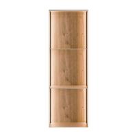 METALLREGAL QUADRO III mit LED-Beleuchtung - Kaschmir/Eiche Artisan, Holzwerkstoff (99/33/20cm) - Lookway