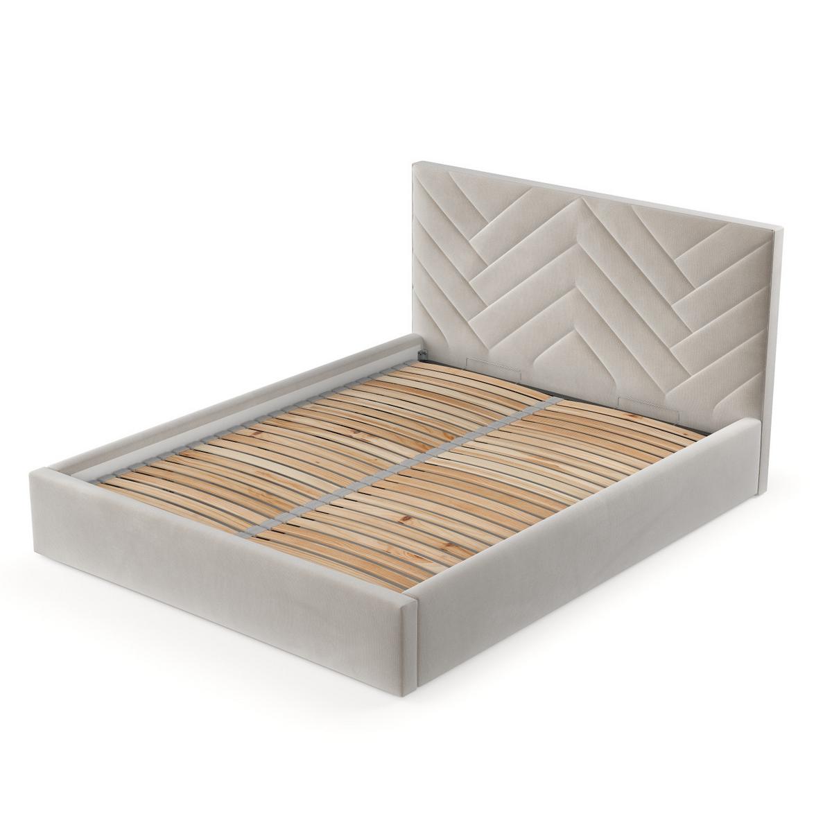 POLSTERBETT Arco 160/200 cm Hellbeige im Paros Stoff - Beige/Schwarz, Holz/Holzwerkstoff (160/200cm) - AltaBeds