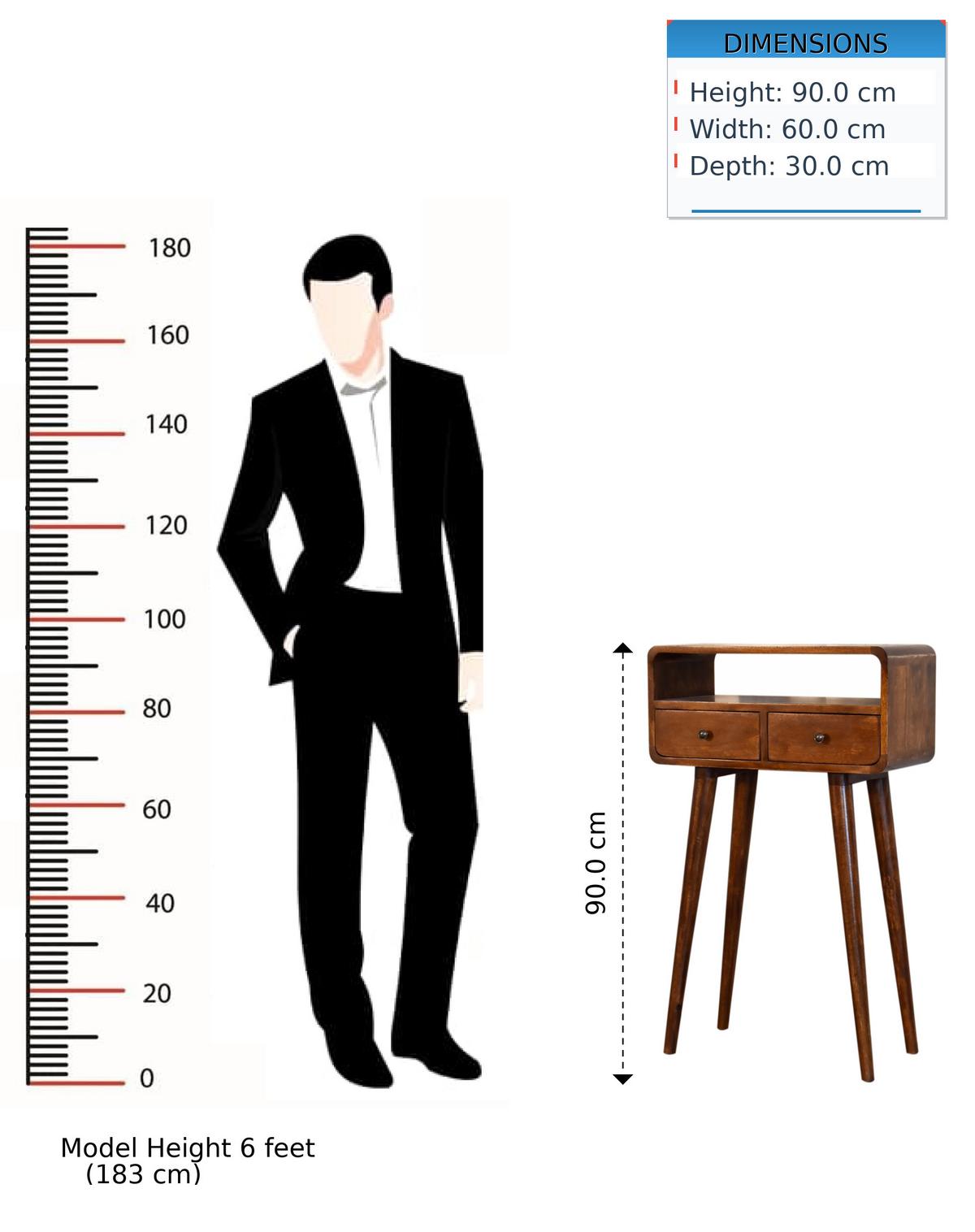 KONSOLENTISCH in Kastanien-Finish, 2 Schubladen, 1 Offenes Fach, Beine im Nordischen Stil, Braun - Messingfarben/Braun, Holz/Metall (30/60/90cm) - Artisan Furniture