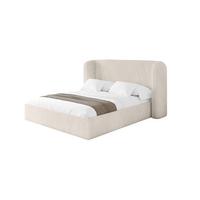 POLSTERBETT mit Bettkasten und Lattenrost, Bett mit Matratze H3/H4 - ESTI 140x200 Beige - Greige, Holzwerkstoff/Textil (140/200cm) - ALTDECOR