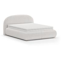 POLSTERBETT Motti mit Matratze und Topper, 140x200 cm, Creme - Beige, Textil (140/200cm) - Beautysofa