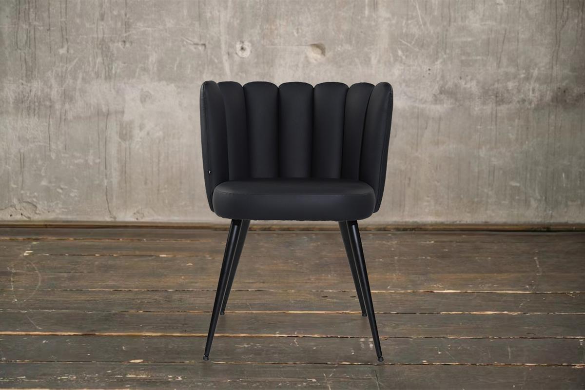 ESSZIMMERSTUHL JADA Schwarz Kunstleder (1er-Set) - Schwarz, Kunststoff/Textil (59/79/55cm) - KAWOLA