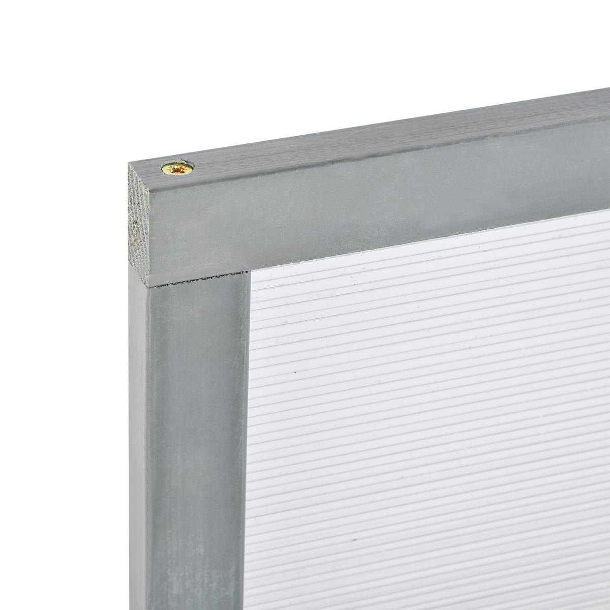 FRÜHBEET Gewächshaus mit Abdeckung, wetterfest, aus Holz und Polycarbonat, Grau - Grau, Holz (46/40/90cm) - Outsunny