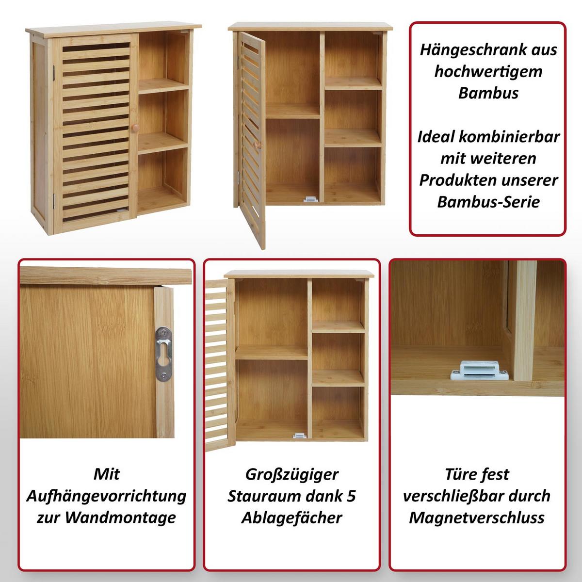 HÄNGESCHRANK Braun - Braun, Holz (50/60/19cm) - MCW