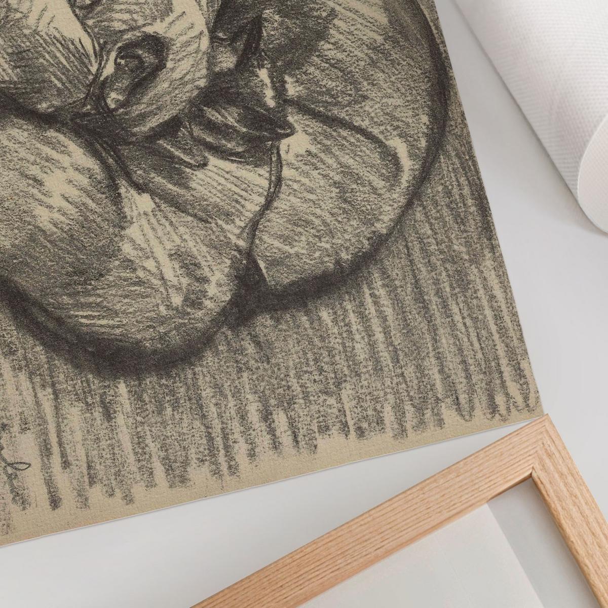 POSTER - 29x21 cm (A4) - Théophile Steinlen - Katzen - Schwarz, Textil (29.7/21/0.1cm) - TULUP