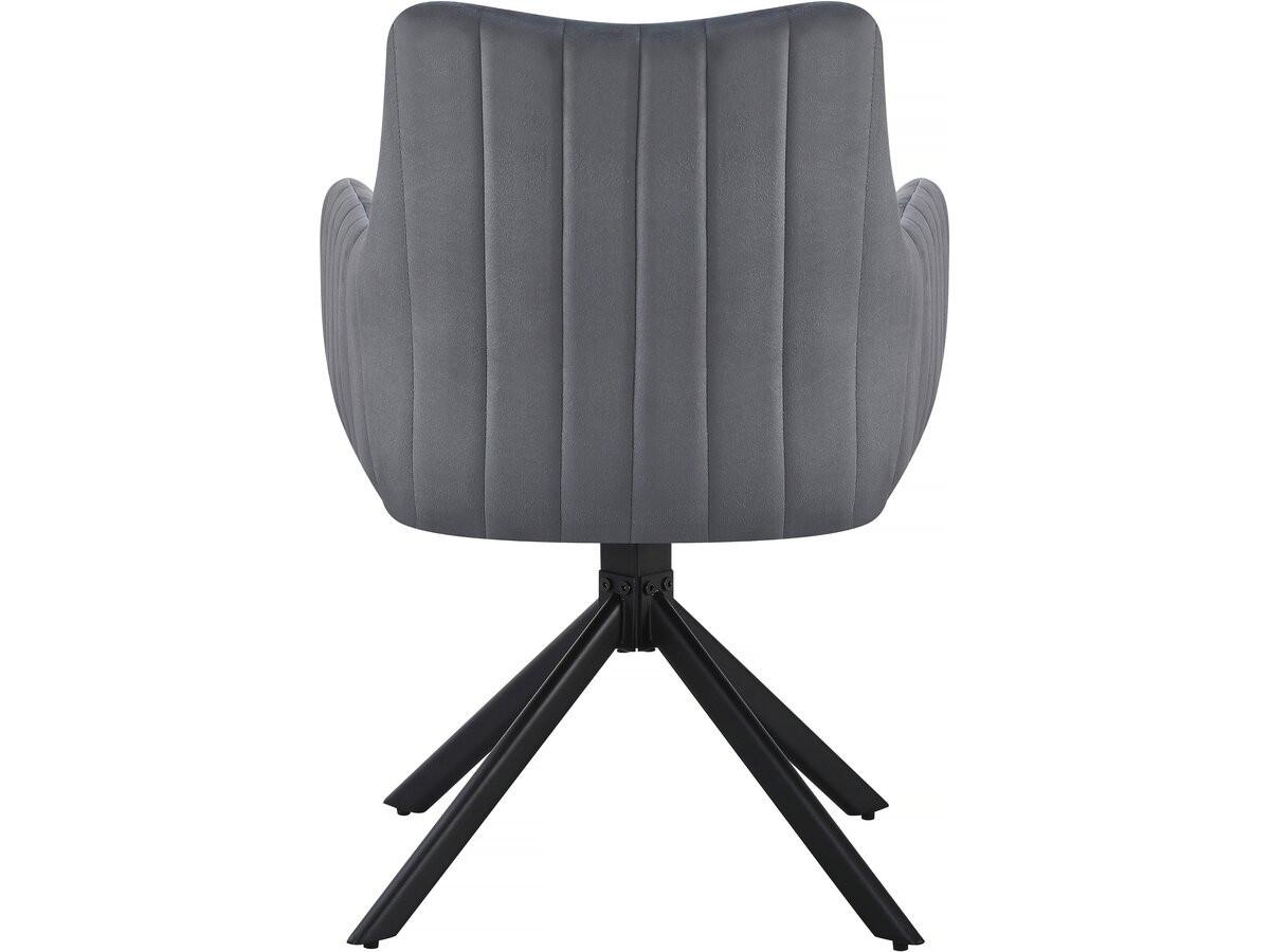STUHL 2er Set pharell Grau - Grau, Textil (61/87/58cm) - Habitat Garten
