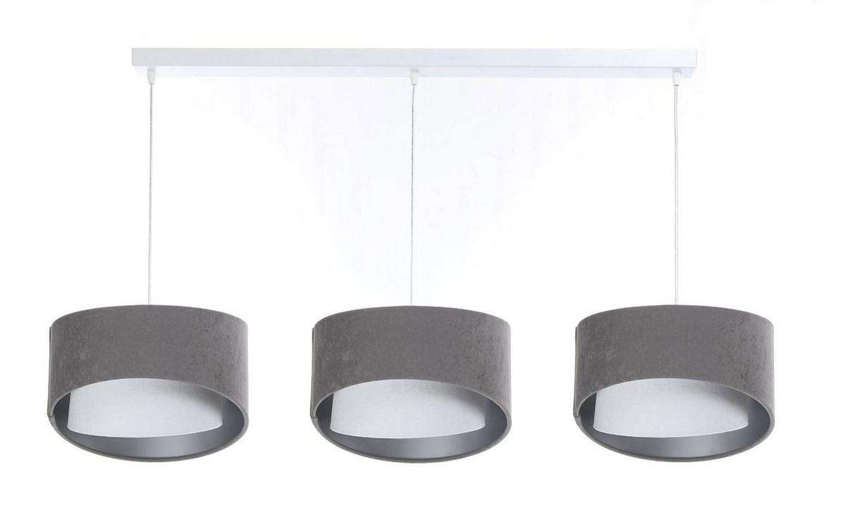HÄNGELEUCHTE Grau 30/18 cm - Grau, Kunststoff (30/0.3/18cm) - ONZENO