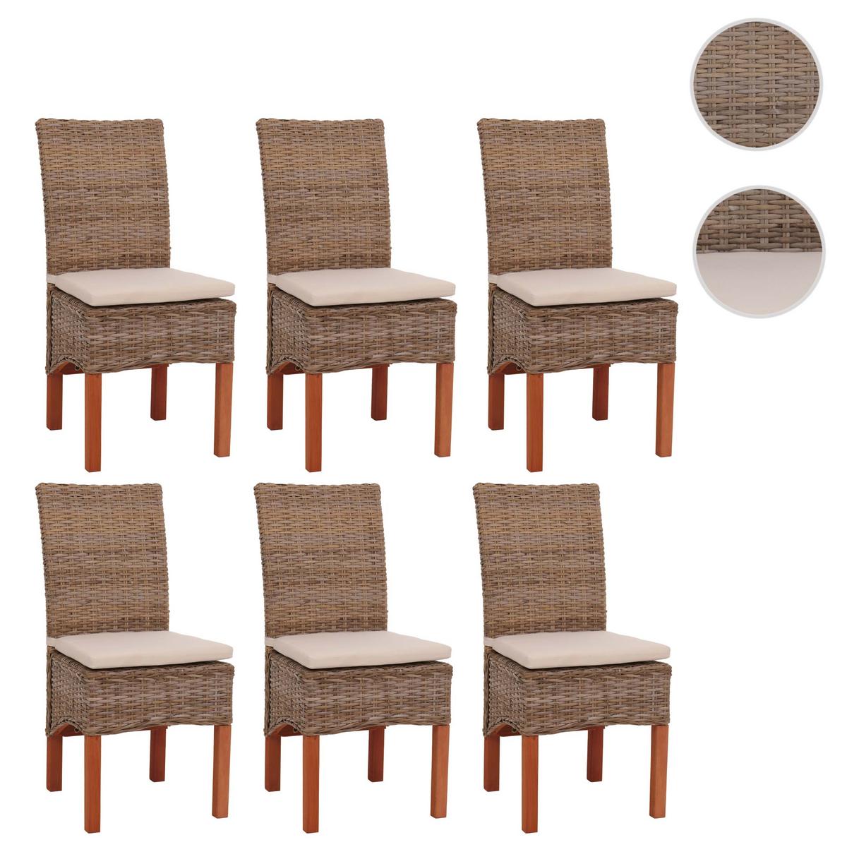 ESSZIMMERSTUHL Braun 6er-Set - Braun, Holz (46/96/50cm) - MCW