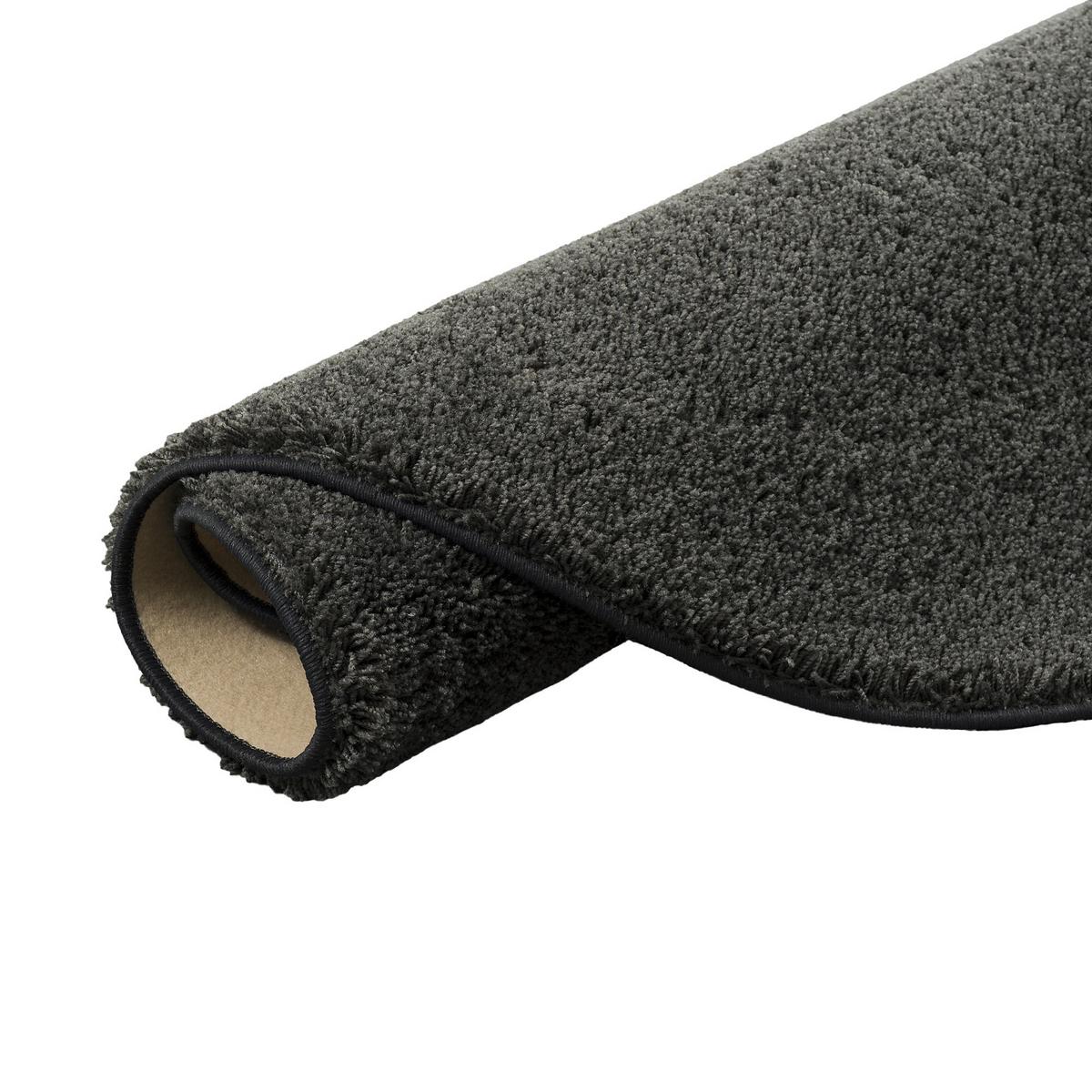 HOCHFLOR SHAGGY TEPPICH PALACE RUND - Chromfarben, Textil (100/100cm) - Snapstyle
