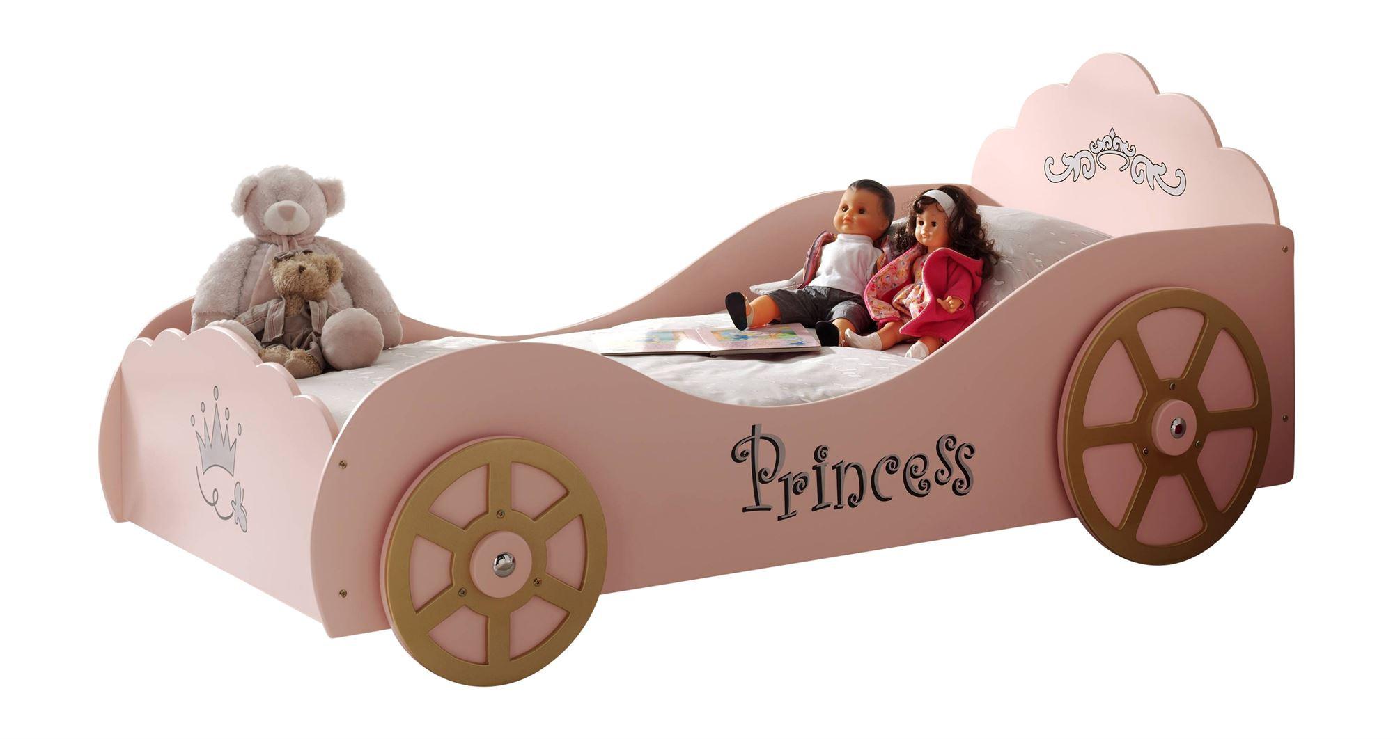 KUTSCHENBETT Karyna 210x90x107 aus MDF in Pink - Rosa, Holzwerkstoff (90/200cm) - 58aufmkessel