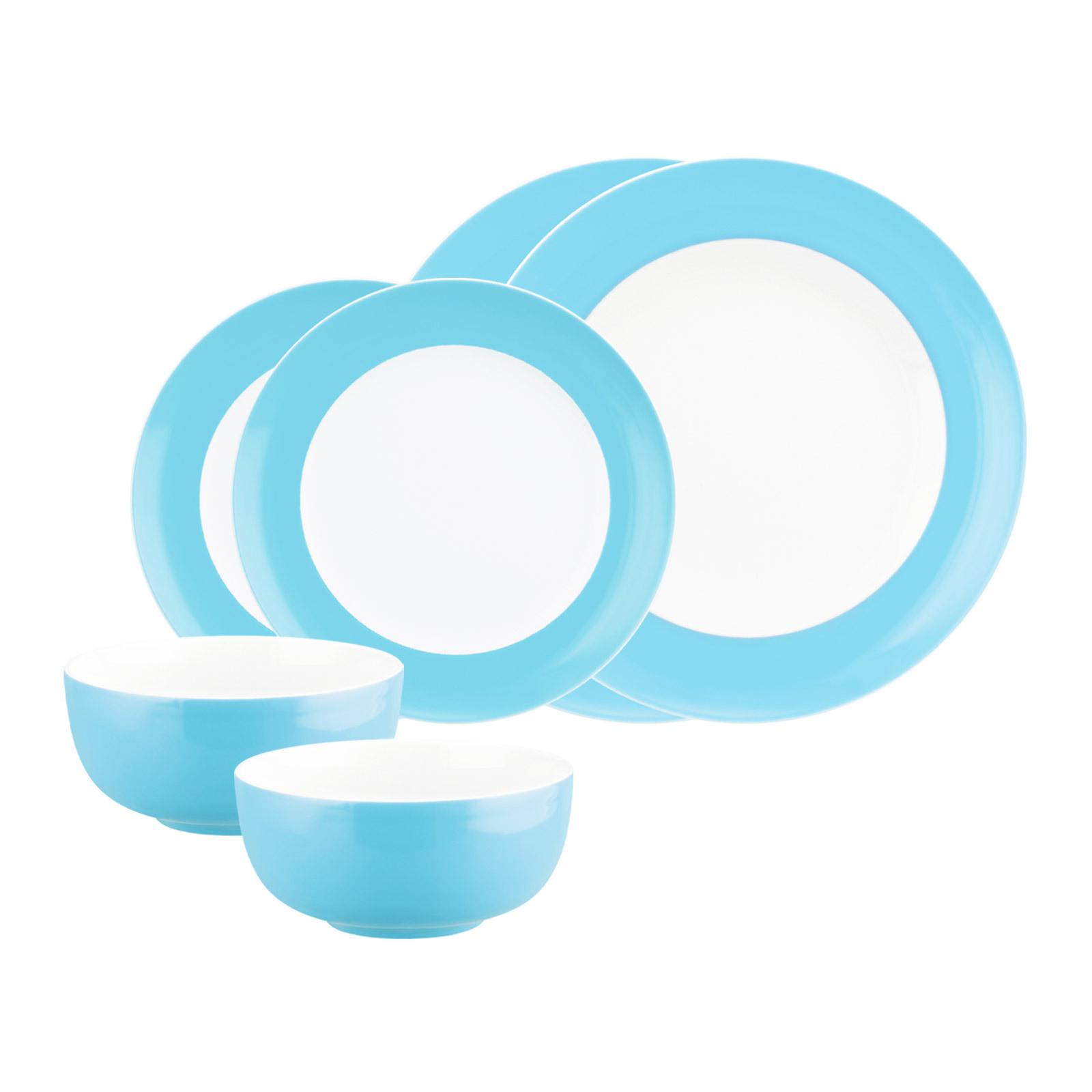 BASIC-SET Liberty Pure Colors Lagoon Blue 6-tlg. - Blau, Keramik (2/2/2cm) - Seltmann Weiden