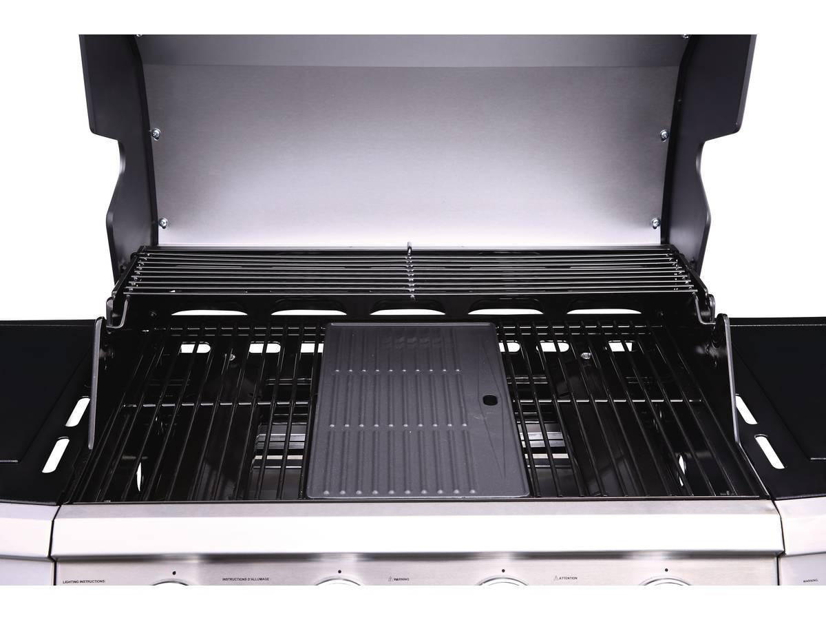 GASGRILL bingo 5 Schwarz - Grau, Metall (57/115/143cm) - Habitat Garten
