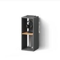 BÜCHERREGAL Lorena Anthrazit/Goldkraft Eiche mit 2 Fächern - Honigeiche/Anthrazit, Holzwerkstoff (30/74/30cm) - Livinity®