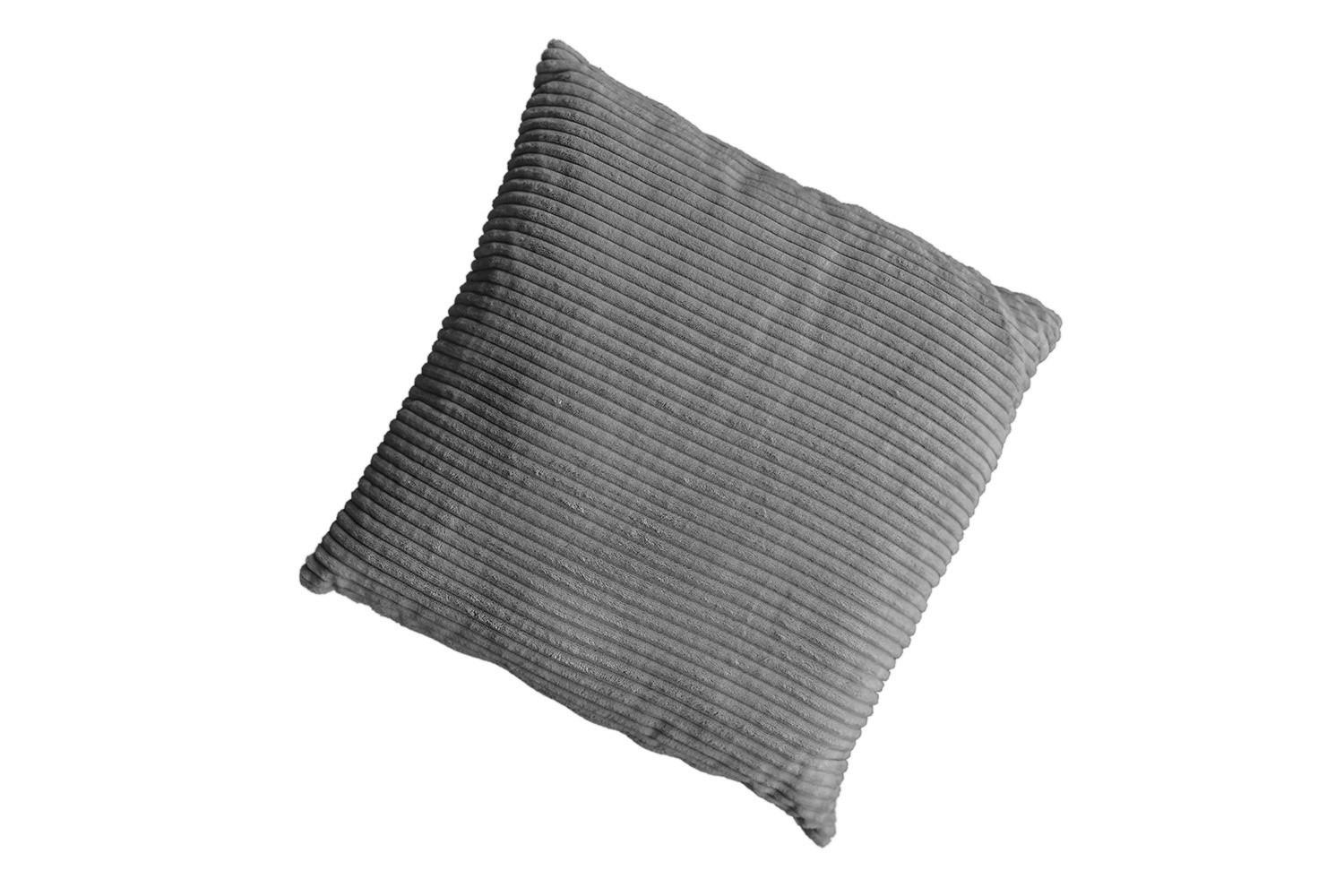 SPITZKISSEN MADELINE Grau Cord - Grau, Textil (50/14cm) - KAWOLA