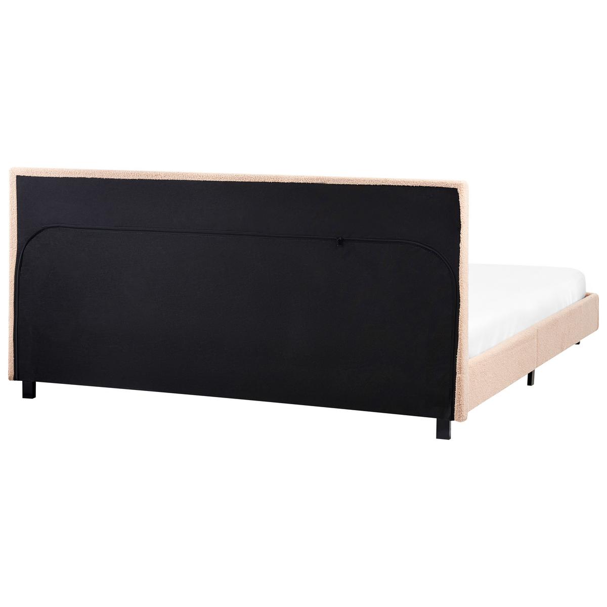 POLSTERBETT mit Lattenrost 180x200 cm Beige Albi - Beige, Textil (180/200cm) - Beliani