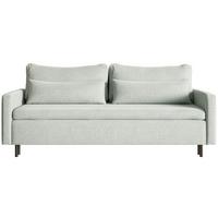 3-SITZER SOFA Umpro Chenille Mintgrün - Schwarz/Grün, Textil/Metall (220/96/95cm) - Selsey