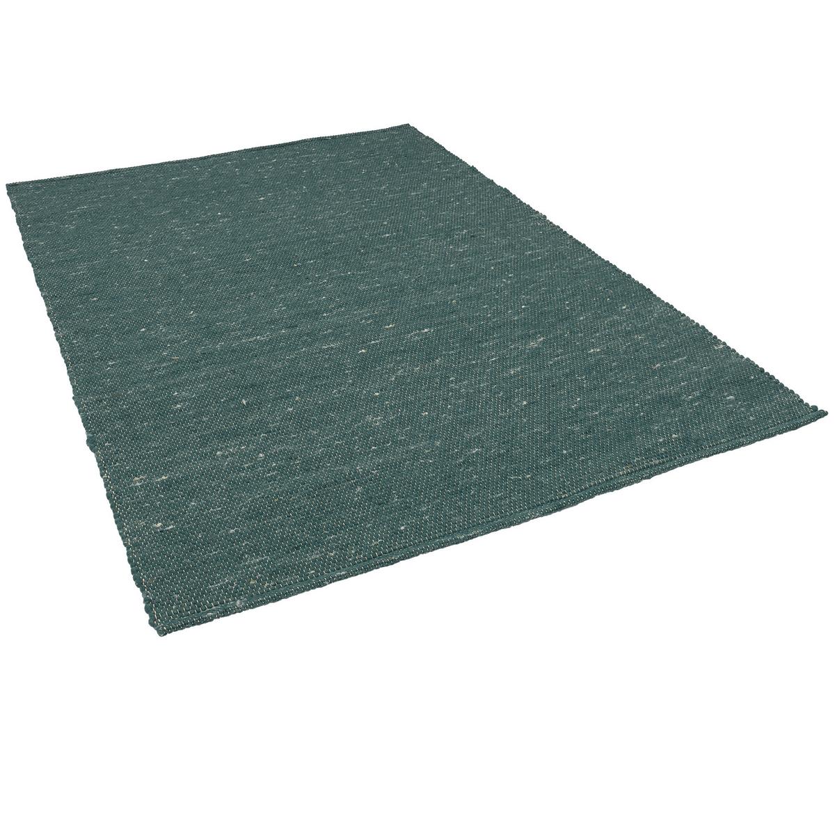 NATUR TEPPICH WOLLE YUKON - Petrol, Textil (60/90cm) - Pergamon