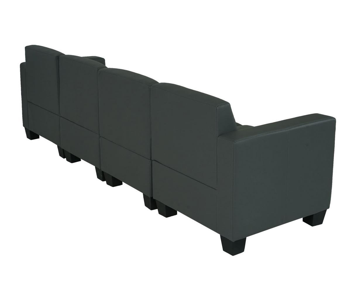 4-SITZER SOFA Grau - Dunkelgrau/Grau, Textil (250/76/72cm) - MCW