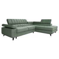 ECKSOFA Nord Premium, Seite: Rechts - Anthrazit/Mintgrün, Holz/Textil (264/203cm) - MIRJAN24
