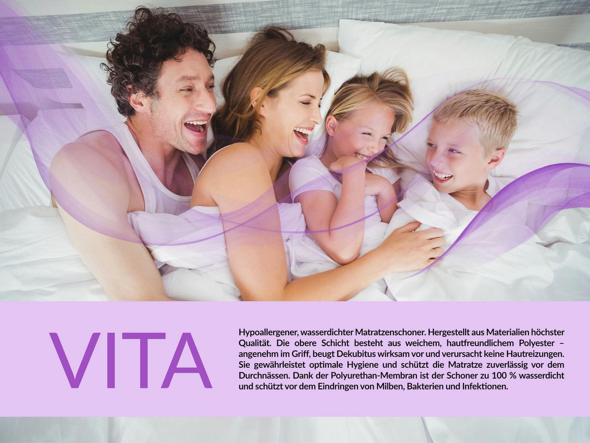 MATRATZENSCHONER VITA 140/200 - Weiß, Textil (140/200cm) - MKS