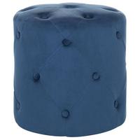 POUF Corolla 40/40/40 cm - Blau, Textil (40/40/40cm) - Beliani